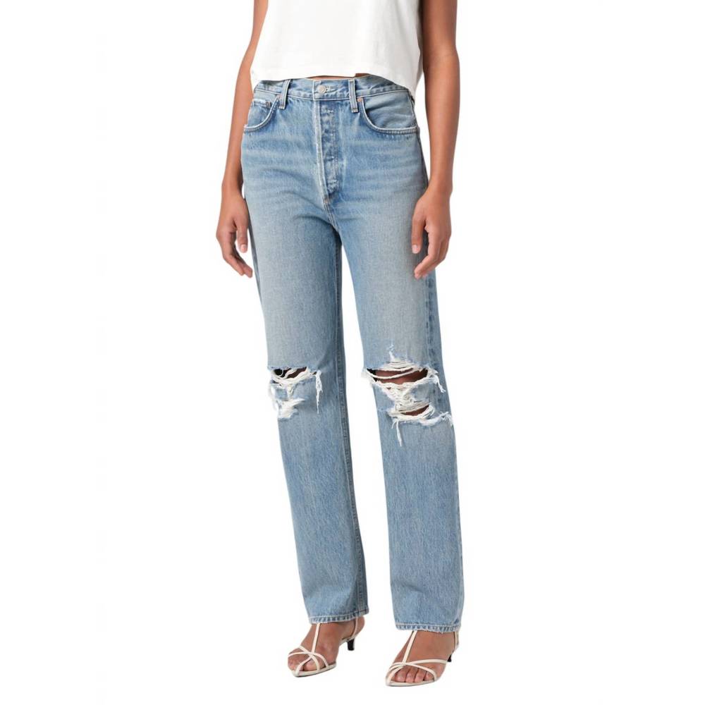 NEW AGOLDE 90's pinch waist jean in backdrop - Picture 4 of 5